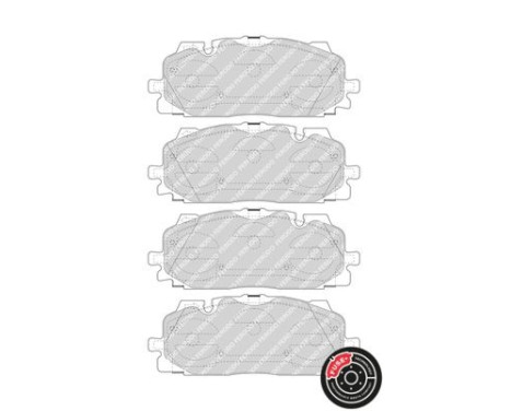 Brake Pad Set, disc brake PREMIER ECO FRICTION FDB4967 Ferodo, Image 4