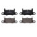 Brake Pad Set, disc brake PREMIER ECO FRICTION FDB4970 Ferodo