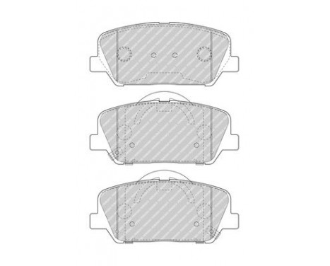 Brake Pad Set, disc brake PREMIER ECO FRICTION FDB4984 Ferodo