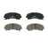 Brake Pad Set, disc brake PREMIER ECO FRICTION FDB4998 Ferodo