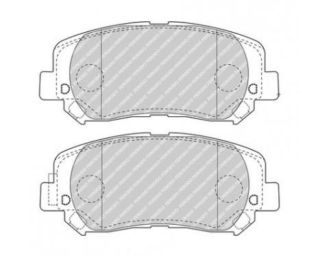 Brake Pad Set, disc brake PREMIER ECO FRICTION FDB4999 Ferodo