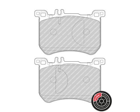 Brake Pad Set, disc brake PREMIER ECO FRICTION FDB5012 Ferodo, Image 4