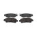 Brake Pad Set, disc brake PREMIER ECO FRICTION FDB5015 Ferodo