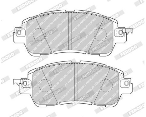 Brake Pad Set, disc brake PREMIER ECO FRICTION FDB5015 Ferodo, Image 2