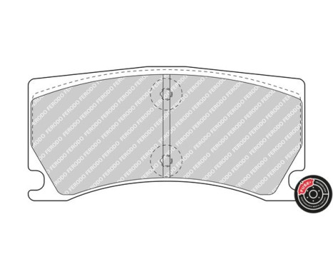 Brake Pad Set, disc brake PREMIER ECO FRICTION FDB5021 Ferodo, Image 4