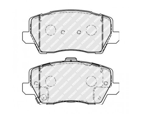 Brake Pad Set, disc brake PREMIER ECO FRICTION FDB5037 Ferodo