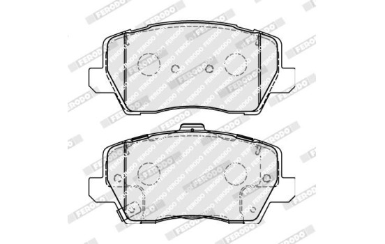 Brake Pad Set, disc brake PREMIER ECO FRICTION FDB5037 Ferodo, Image 2