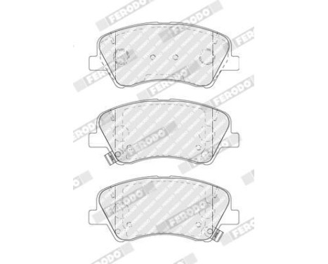 Brake Pad Set, disc brake PREMIER ECO FRICTION FDB5040 Ferodo, Image 3