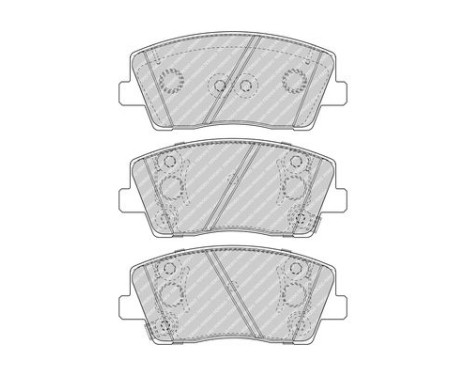 Brake Pad Set, disc brake PREMIER ECO FRICTION FDB5045 Ferodo, Image 2