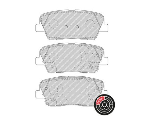 Brake Pad Set, disc brake PREMIER ECO FRICTION FDB5048 Ferodo, Image 4