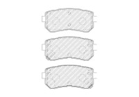 Brake Pad Set, disc brake PREMIER ECO FRICTION FDB5066 Ferodo