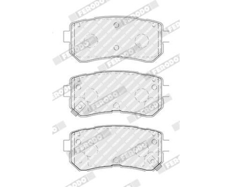 Brake Pad Set, disc brake PREMIER ECO FRICTION FDB5066 Ferodo, Image 2