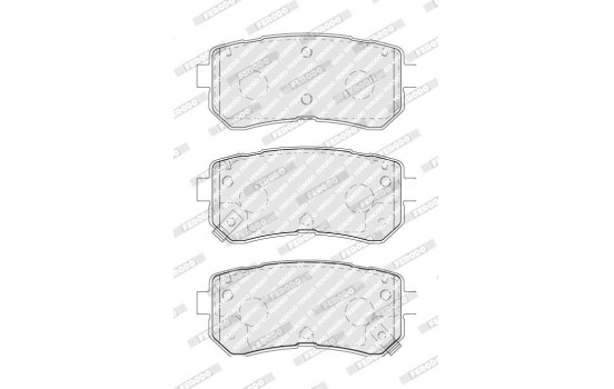 Brake Pad Set, disc brake PREMIER ECO FRICTION FDB5066 Ferodo, Image 2