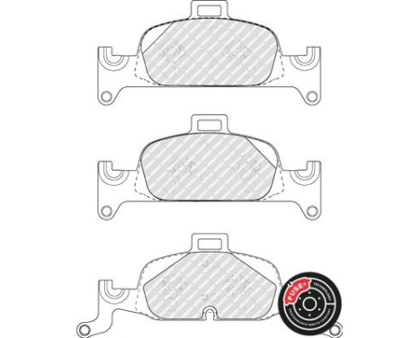 Brake Pad Set, disc brake PREMIER ECO FRICTION FDB5101 Ferodo, Image 4