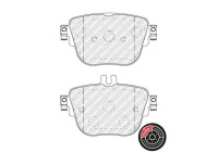 Brake Pad Set, disc brake PREMIER ECO FRICTION FDB5106 Ferodo