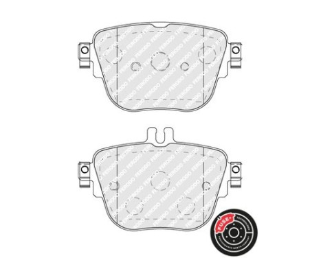 Brake Pad Set, disc brake PREMIER ECO FRICTION FDB5106 Ferodo, Image 4