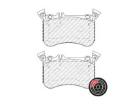 Brake Pad Set, disc brake PREMIER ECO FRICTION FDB5109 Ferodo