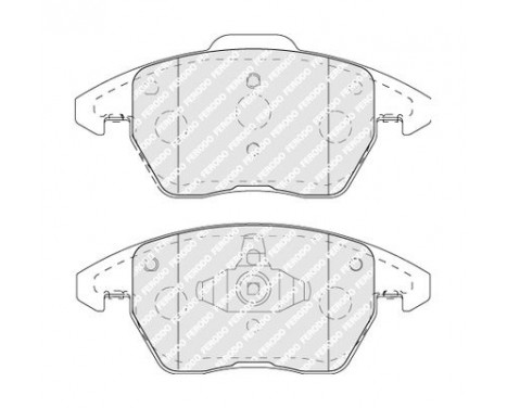 Brake Pad Set, disc brake PREMIER ECO FRICTION FDB5110 Ferodo, Image 2