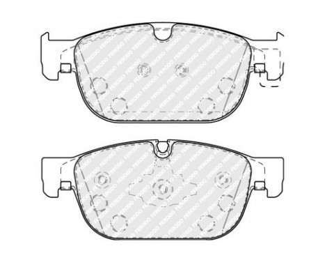 Brake Pad Set, disc brake PREMIER ECO FRICTION FDB5117 Ferodo