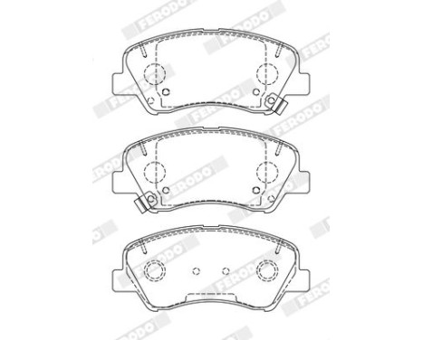 Brake Pad Set, disc brake PREMIER ECO FRICTION FDB5135 Ferodo, Image 3