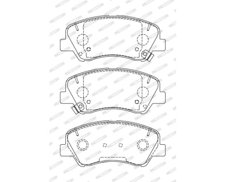 Brake Pad Set, disc brake PREMIER ECO FRICTION FDB5135 Ferodo, Image 2