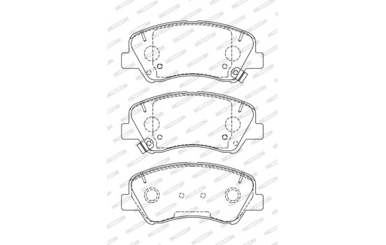Brake Pad Set, disc brake PREMIER ECO FRICTION FDB5135 Ferodo, Image 2