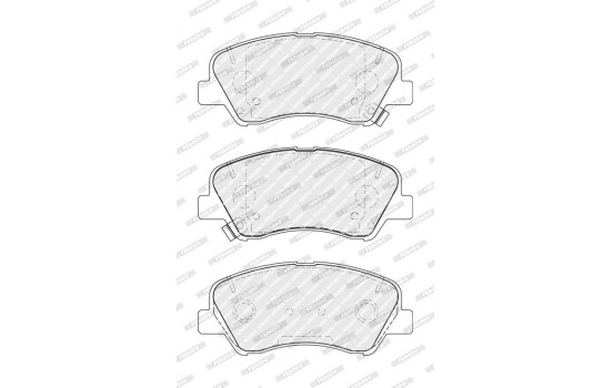 Brake Pad Set, disc brake PREMIER ECO FRICTION FDB5135 Ferodo, Image 3