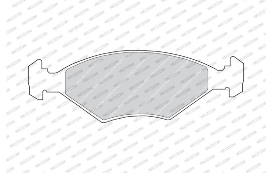 Brake Pad Set, disc brake PREMIER ECO FRICTION FDB519 Ferodo, Image 3