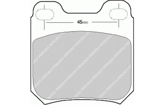 Brake Pad Set, disc brake PREMIER ECO FRICTION FDB525 Ferodo, Image 2