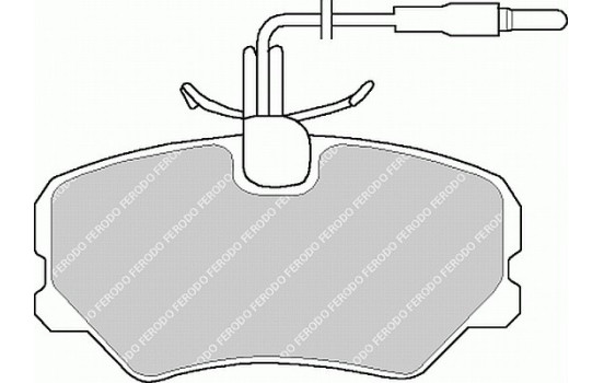 Brake Pad Set, disc brake PREMIER ECO FRICTION FDB540 Ferodo