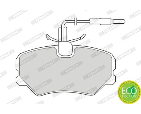 Brake Pad Set, disc brake PREMIER ECO FRICTION FDB540 Ferodo, Image 3