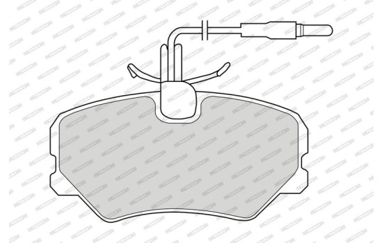 Brake Pad Set, disc brake PREMIER ECO FRICTION FDB540 Ferodo, Image 3
