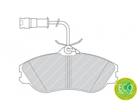 Brake Pad Set, disc brake PREMIER ECO FRICTION FDB563 Ferodo, Image 3