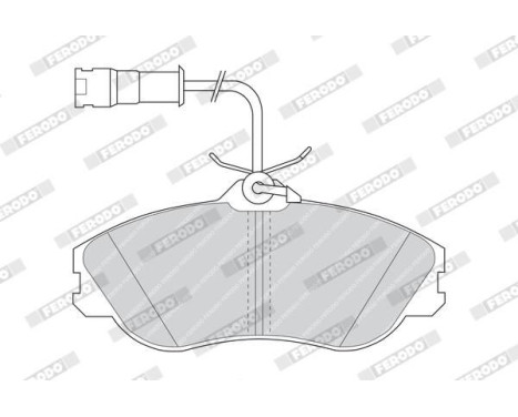 Brake Pad Set, disc brake PREMIER ECO FRICTION FDB563 Ferodo, Image 3
