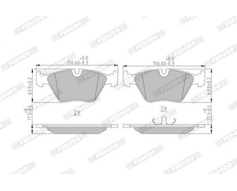 Brake Pad Set, disc brake PREMIER ECO FRICTION FDB577 Ferodo, Image 4