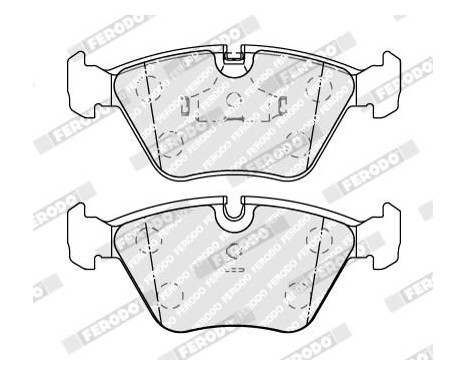 Brake Pad Set, disc brake PREMIER ECO FRICTION FDB577 Ferodo, Image 3