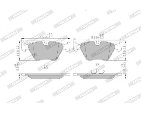 Brake Pad Set, disc brake PREMIER ECO FRICTION FDB577 Ferodo, Image 4