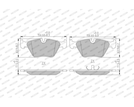 Brake Pad Set, disc brake PREMIER ECO FRICTION FDB577 Ferodo, Image 5