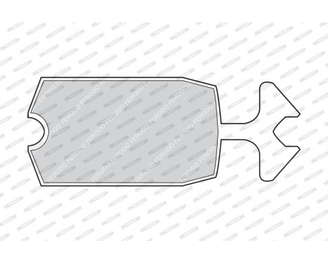 Brake Pad Set, disc brake PREMIER ECO FRICTION FDB57B Ferodo, Image 2