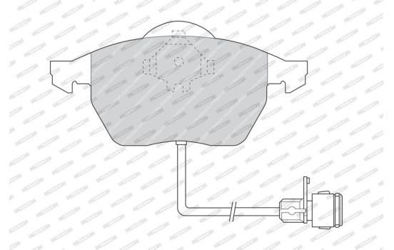 Brake Pad Set, disc brake PREMIER ECO FRICTION FDB590 Ferodo, Image 4