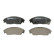 Brake Pad Set, disc brake PREMIER ECO FRICTION FDB598 Ferodo