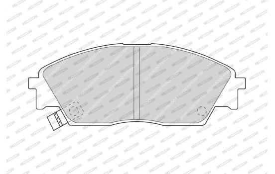 Brake Pad Set, disc brake PREMIER ECO FRICTION FDB598 Ferodo, Image 4