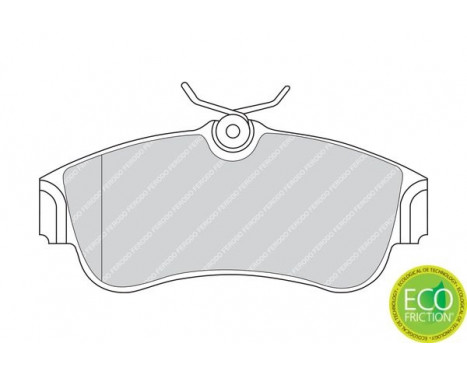 Brake Pad Set, disc brake PREMIER ECO FRICTION FDB604 Ferodo, Image 4