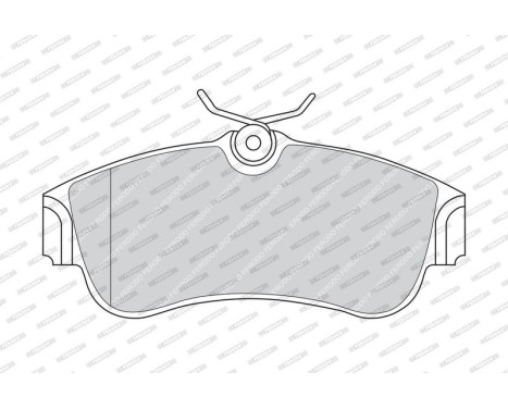 Brake Pad Set, disc brake PREMIER ECO FRICTION FDB604 Ferodo, Image 4