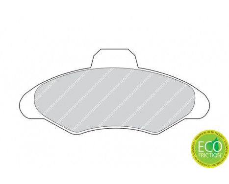 Brake Pad Set, disc brake PREMIER ECO FRICTION FDB617 Ferodo, Image 3