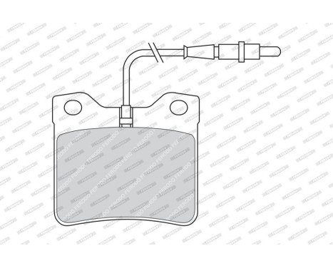 Brake Pad Set, disc brake PREMIER ECO FRICTION FDB619 Ferodo, Image 2
