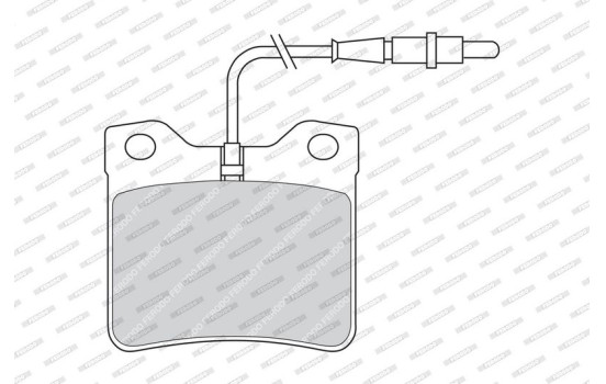Brake Pad Set, disc brake PREMIER ECO FRICTION FDB619 Ferodo, Image 2