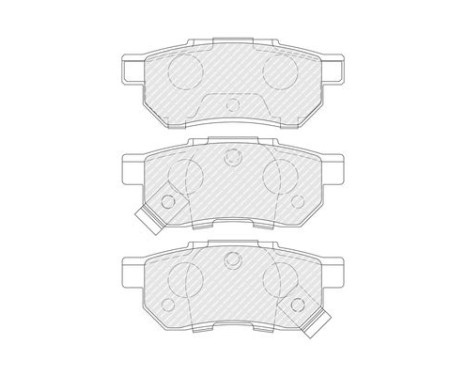 Brake Pad Set, disc brake PREMIER ECO FRICTION FDB621 Ferodo, Image 3