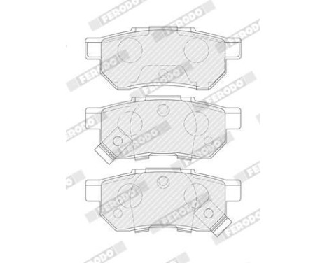 Brake Pad Set, disc brake PREMIER ECO FRICTION FDB621 Ferodo, Image 4