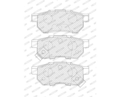 Brake Pad Set, disc brake PREMIER ECO FRICTION FDB621 Ferodo, Image 4